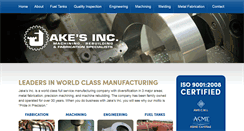 Desktop Screenshot of jakesinc.com